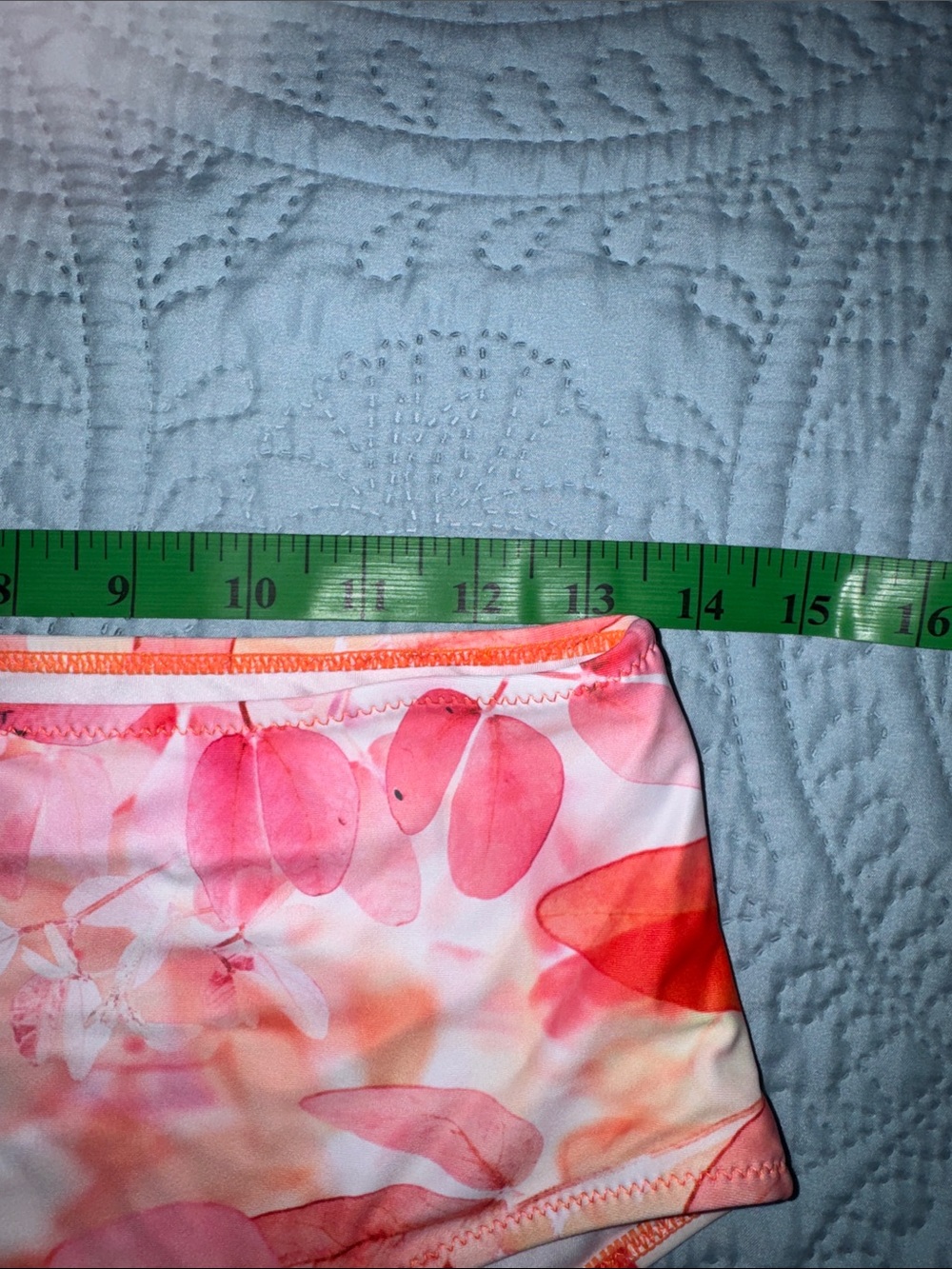 Beachsissi Orange Tankini Top and Floral Bikini Bottom - Picture 12 of 15